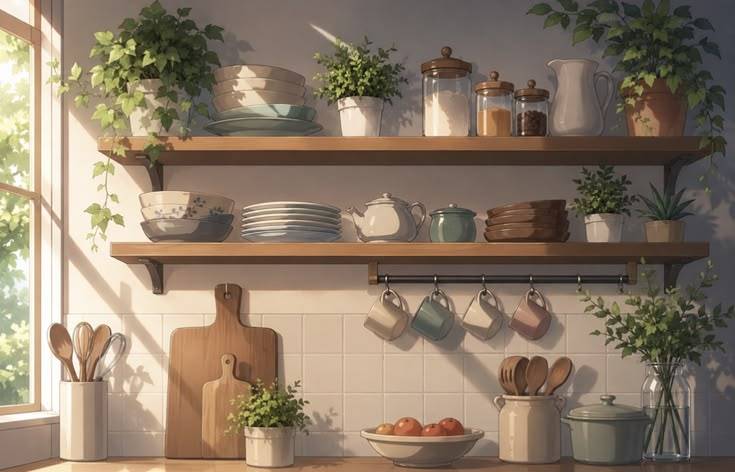 تأثیر گل و گیاه در فضای آشپزخانه؛ چطور آشپزخانهای سبز و دلنشین داشته باشیم؟